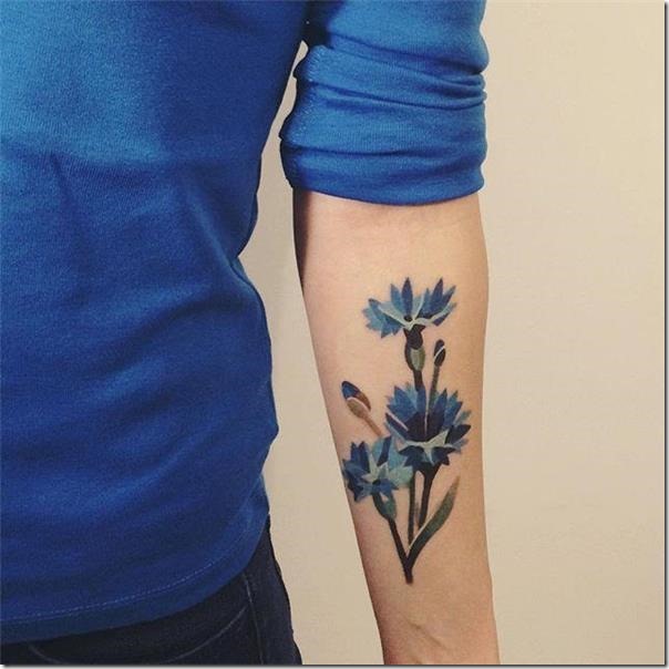 Tatuagens de flores para as mulheres 