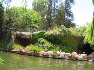 Splash Mountain Splashdown in the Rivers of America Disneyland