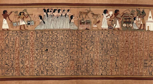 16 meters long 'Book of the Dead' papyrus from ancient Egypt discovered at Saqqara