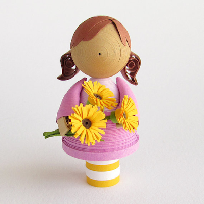 Quilling girls doll designs - quillingpaperdesigns