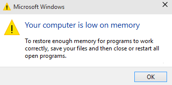 Cara Mengatasi "Your Computer Is Low on Memory"