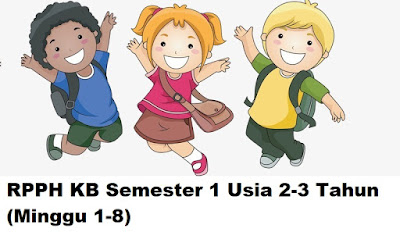 RPPH KB Semester 1 Usia 2-3 Tahun (Minggu 1-8)