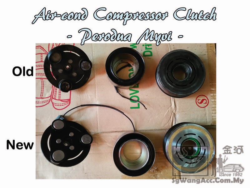 Sungai Wang Car Air-cond: Replacing Air-cond Compressor 