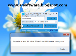 Windows 8 KMS Activator V1.5.1 Full  Crack Patch Free Download