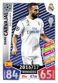 Topps Match Attax UEFA Champions League 2017-2018 Real Madrid CF Set