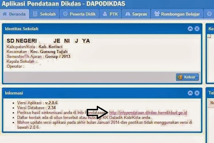 Cara Cek Keberhasilan pengiriman sinkronasi Dapodik