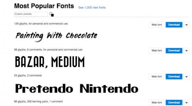 15 Situs Web Untuk Download Font Secara Gratis Terbaik