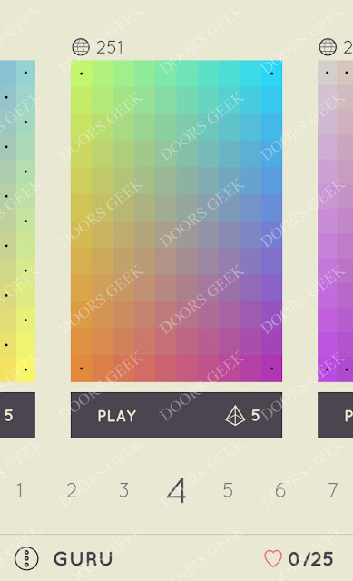 I Love Hue Guru Level 4 Solution, Cheats, Walkthrough