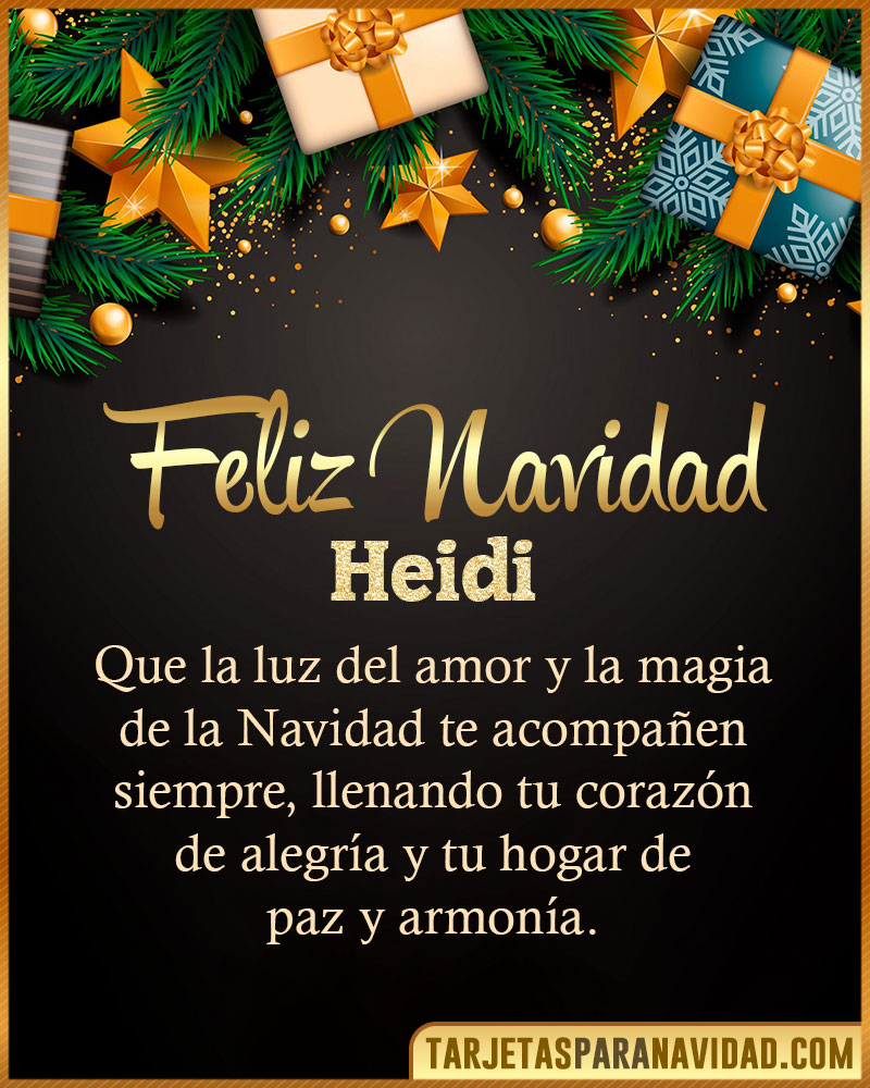 Imágenes con frases de Navidad para Heidi