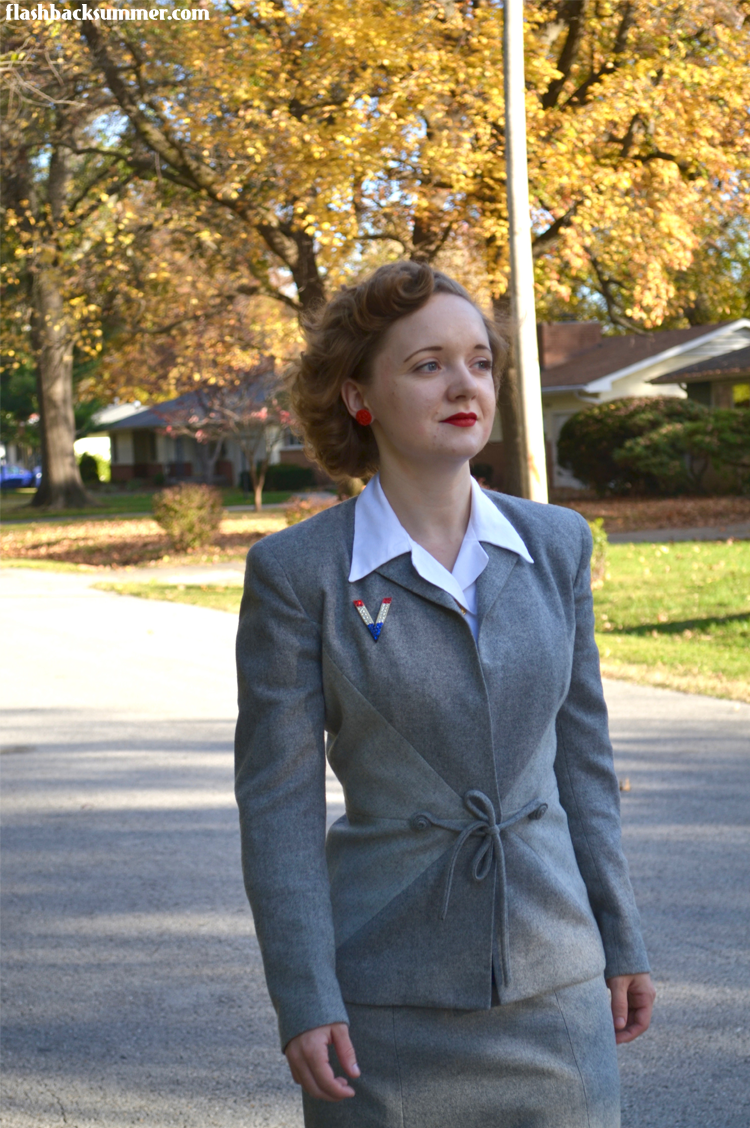 Flashback Summer: 1940s Victory Suit - Veterans Day outfit