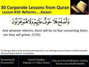 Reforms... Kaizen