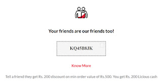 licious referral code