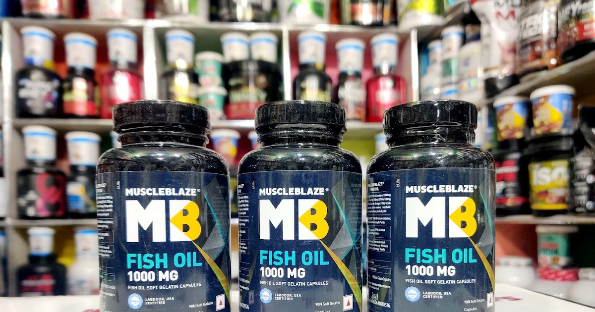 MuscleBlaze Fish Oil with EPA & DHA - (1000 mg, 90 Softgels)