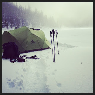 Campsite at Lake Helen McKenzie of the Forbidden Plateau