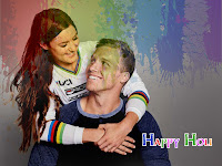 holi ke wallpaper, होली के वॉलपेपर, lovable english couple celebrating indian festival holi.