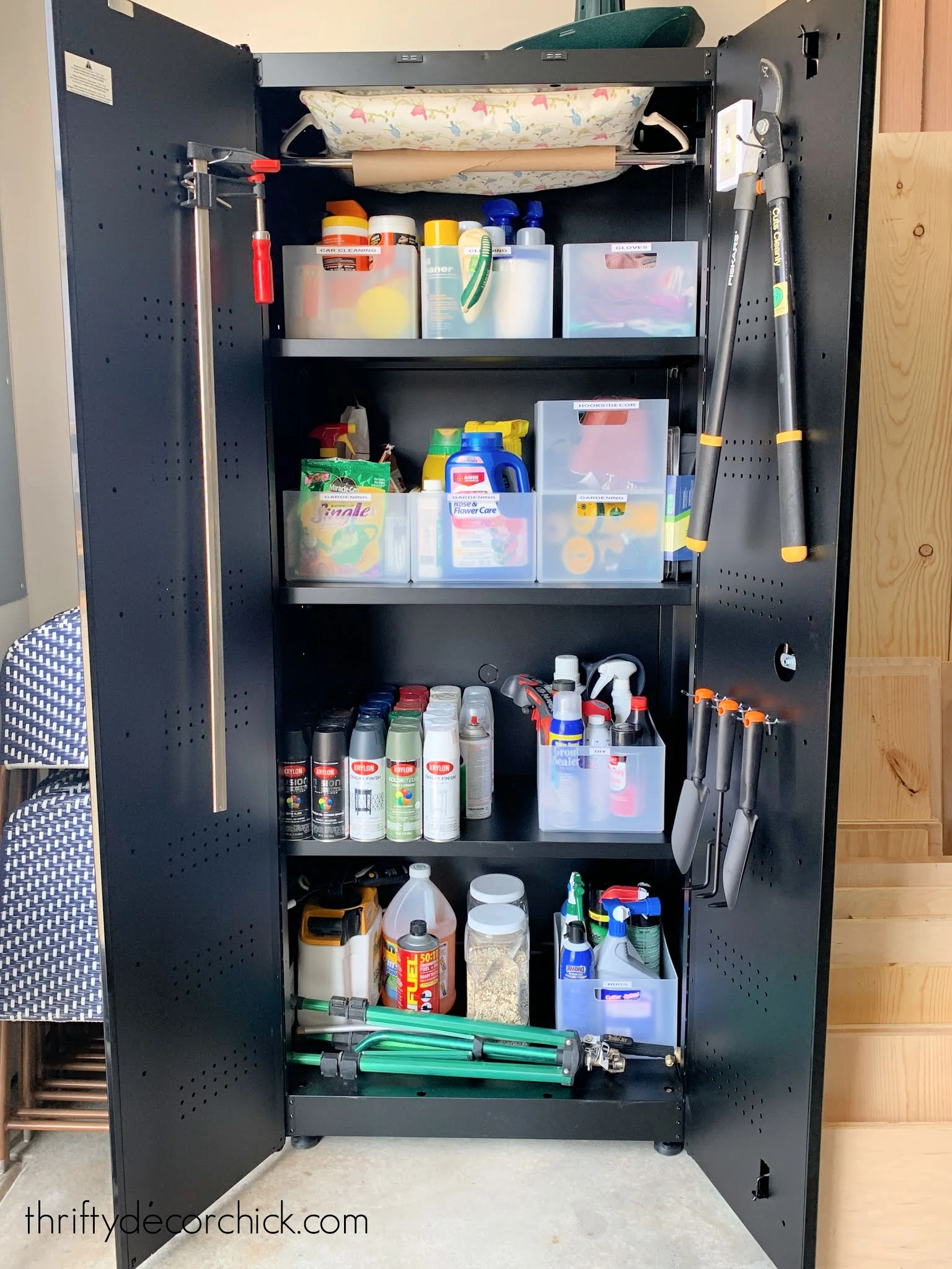 black metal cabinet for garage