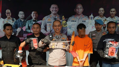 Polresta Malang Kota Bekuk Pelaku Curanmor Bersajam Beraksi di 20 TKP