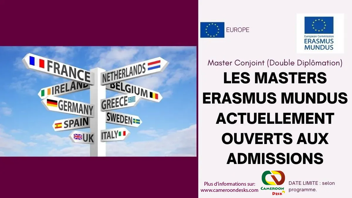 bourses erasmus mundus 2023