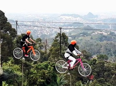 Wisata 7 Wahana Sepeda gantung di Indonesia Yang Seru dan Menarik