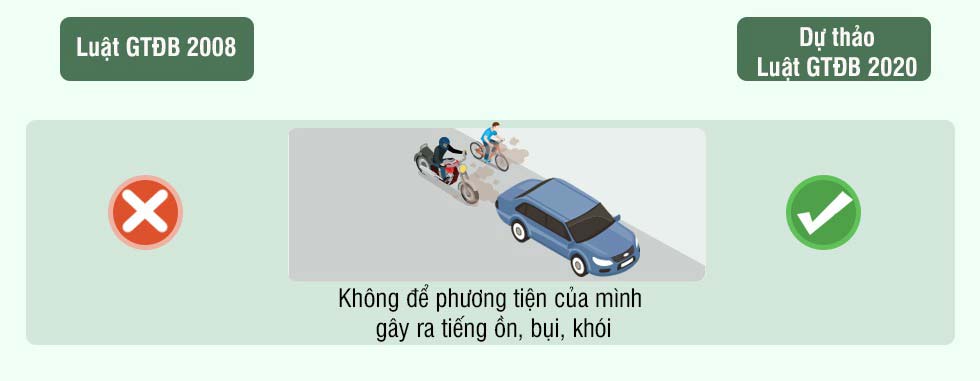 Hình 8 - Không được nhả khói bụi, gây tiếng ồn khi có thể tránh được