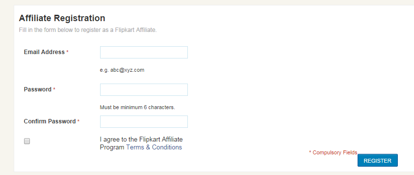How to flipkart affiliate program start  on Website