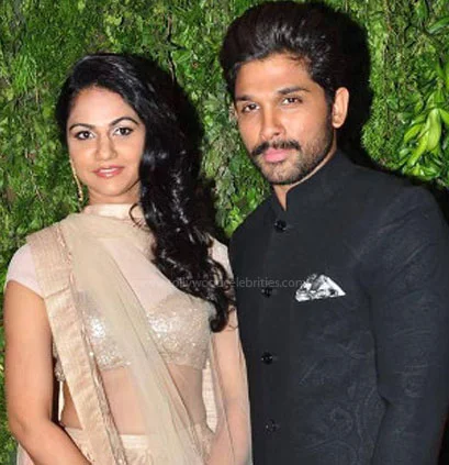 Allu Arjun and his wife: