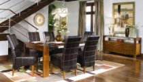 Summit Glass and Leather Dining Set by Coaster