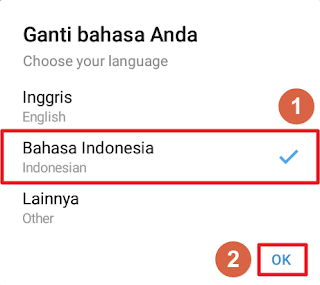 Telegram - Ganti bahasa Anda