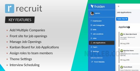 Recruit v2.3.6 nulled - Recruitment Manager