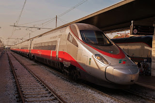 High Speed Italian trains are efficient trasportation, Rome, Italy