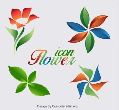 4+ Free Flower Icon Logo Vector Download - Computerartist