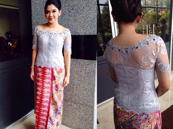 Kebaya Brokat  Lengan  3 4  Balsem z