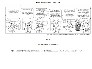 comic strip of two girls discussing now one of the girls is always late on homework