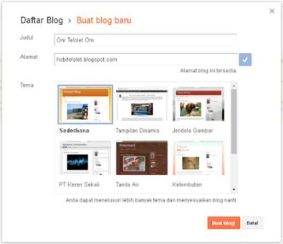 Cara Membuat Blog Menggunakan Blogger