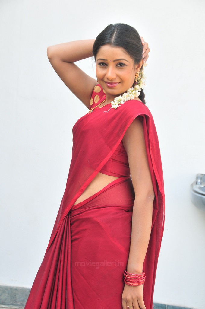 Telugu Anchor Reshmi Hot Photos in Red Saree