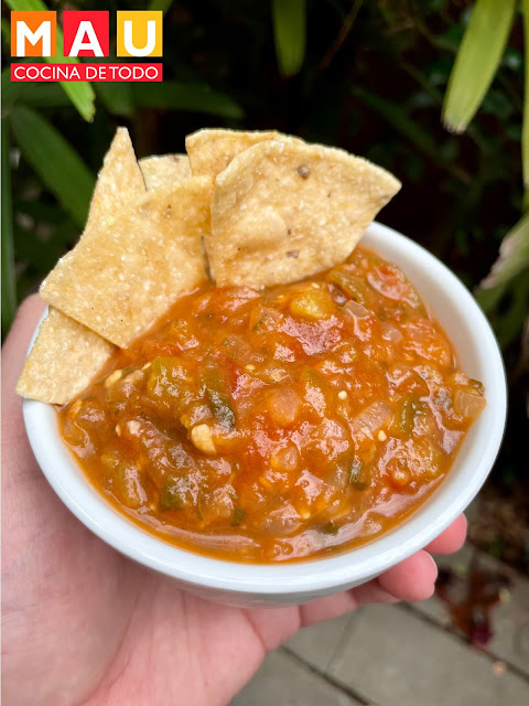 mau cocina de todo receta salsa roja casera picante