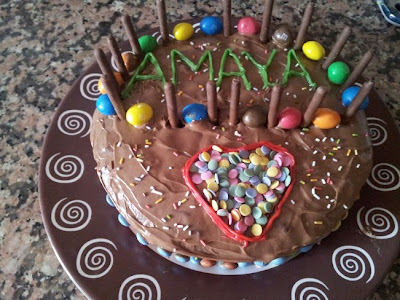 Tarta de cumpleaños para Amaya