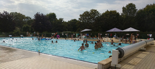 Public swimming pool, Indre et Loire, France. Photo by Loire Valley Time Travel.