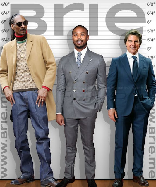 Michael B Jordan standing with Snoop Dogg and Tom Cruise