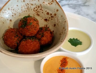 The Peached Tortilla kimchi arancini balls