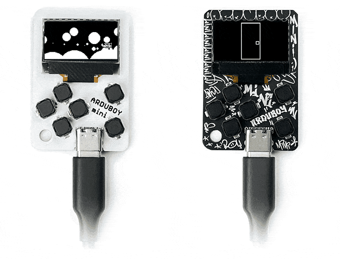 Open-Source 8-bit console Arduboy Mini has more than 300 games on a small circuit board.