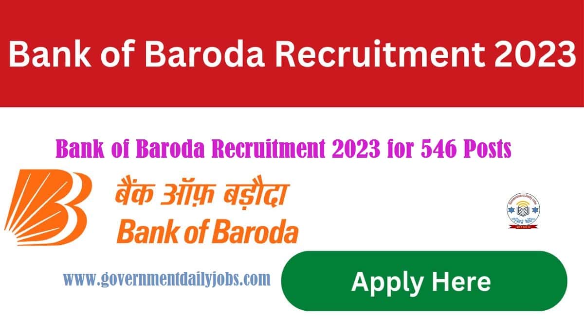 BANK OF BARODA RECRUITMENT 2023