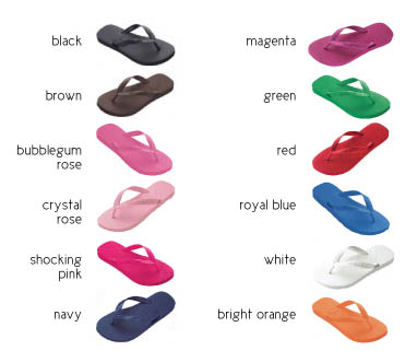 colorful flip flop