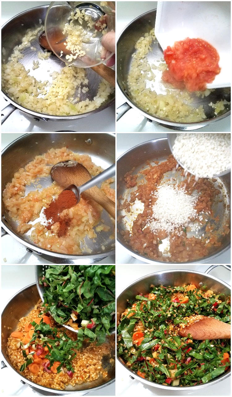 Arroz con acelgas valenciano: preparación