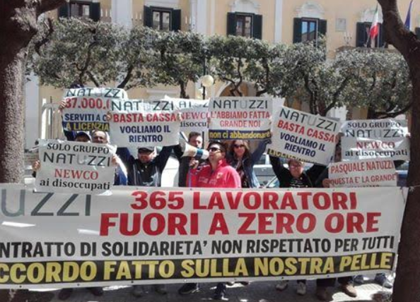 "Stop del contratto di solidarietà alla Natuzzi Spa"