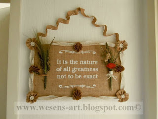 Burlap Sign     wesens-art.blogspot.com