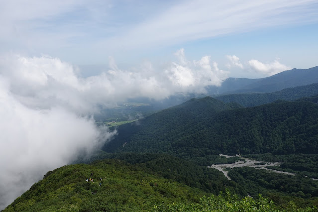 8月の大山夏山登山道