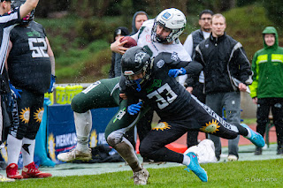 Sportfotografie American Football Minden Wolves Bielefeld Bulldogs Olaf Kerber