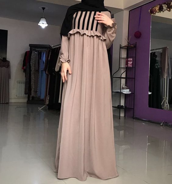 20 Model  Baju  Muslim Gamis Abaya  Terpopuler 2021  Mesin Jahit