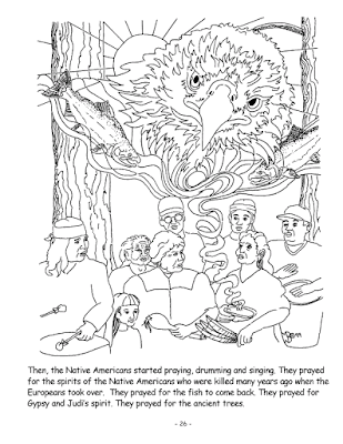 Headwaters Forest Coloring Book - Earth First!  Illustration by Mykol Blackwell. Text by Darryl Cherney.